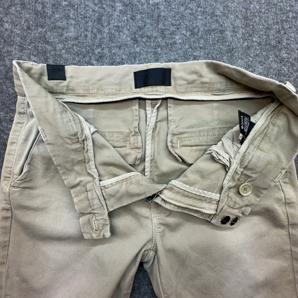 VINCE Casual Trouser Pant Khaki Chinos USA Made Womens Sz 6 - Picture 7 of 10